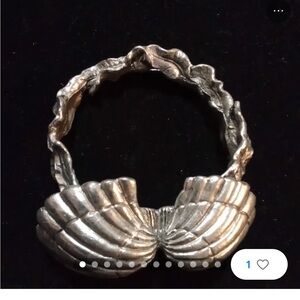 Arthur Court Designs Silver Shell Napkin Rings Set of 12